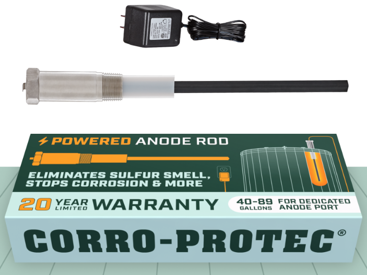 Corro-Protec powered anode rod